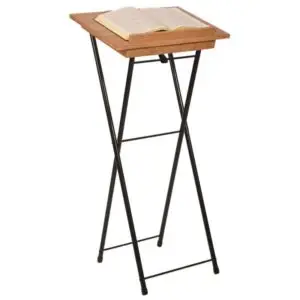 Black Base Deluxe Folding Register Stand/Lectern