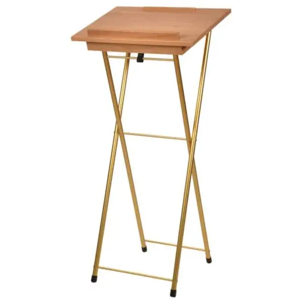 Value Bundle Gold Base Deluxe Folding Register Stand/Lectern - Image 3