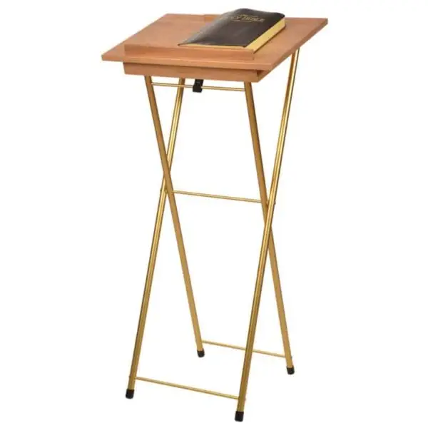 Value Bundle Gold Base Deluxe Folding Register Stand/Lectern - Image 5