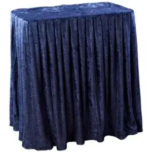 Blue Drape for Folding Display Table