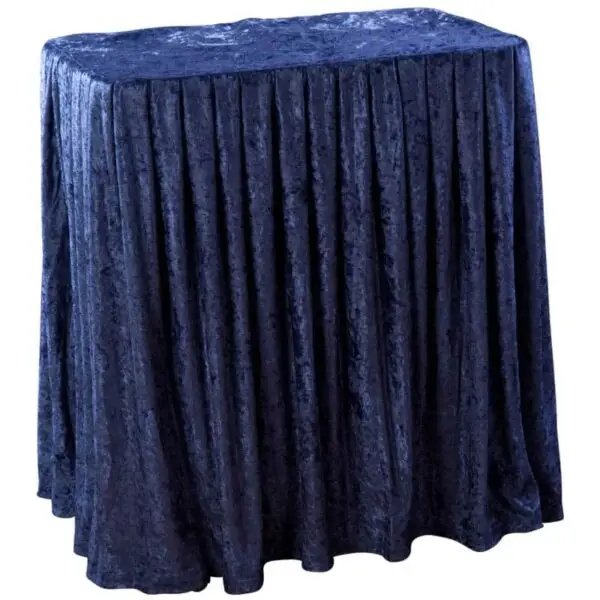 Blue Drape for Folding Display Table