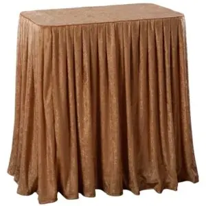Gold Drape for Folding Display Table