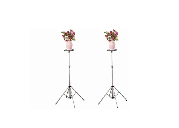 Set of 2 Tall Deluxe "D" Stands w/12" Tops