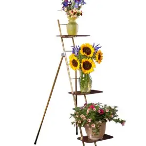 Portable 52.5" Ladder Rack w/8" x 18" Shelves Value Bundle