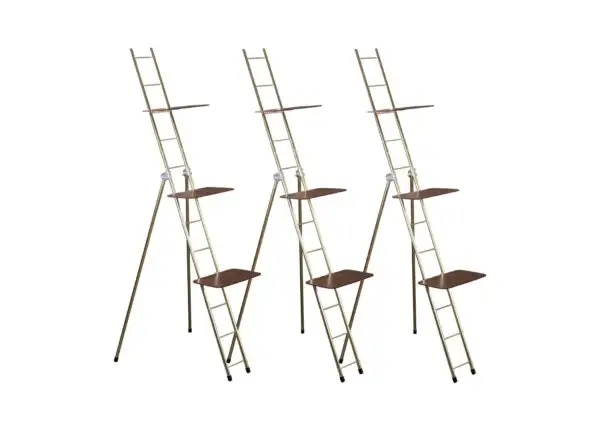 Set of 3 Portable 63" Ladder Rack w/8"x12" Shelves Value Bundle - Image 3
