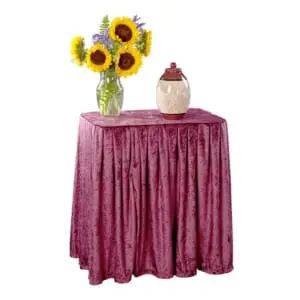 Folding Display Table Burgundy Drape Value Bundle