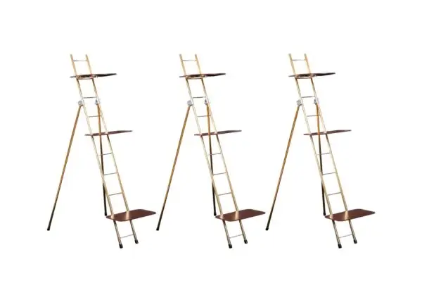 Set of 3 Portable 52.5" Ladder Rack w/8"x18" Shelves Value Bundle - Image 2