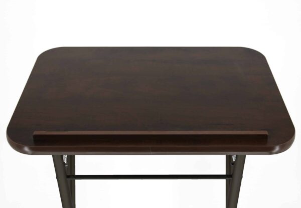 Brown Top with Black Base Standard Folding Lectern/Register Stand - Image 3