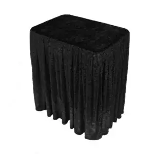 Black Drape for Folding Display Table