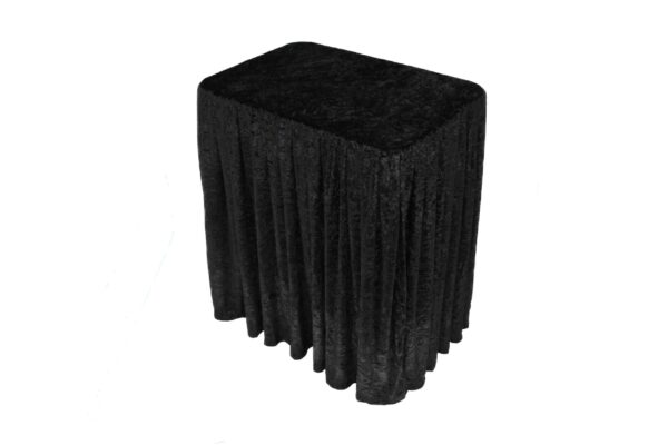 Black Drape for Folding Display Table