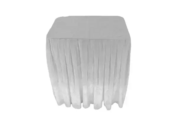 Folding Display Table White Drape Set - Image 2