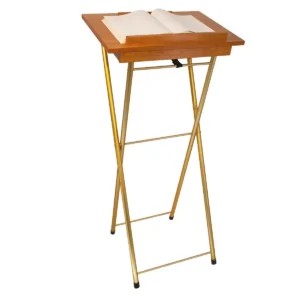Value Bundle Gold Base Deluxe Folding Register Stand/Lectern